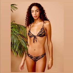 REFORMATION LEOPARD CAYO BIKINI BOTTOM - RAYAH